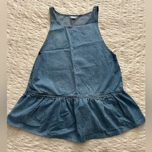 Large Jean Drop Waist Dress